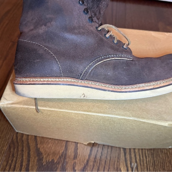 Red Wing Shoes Dark Brown Suede Men's Boots Size 10.5 - Picture 11 of 13
